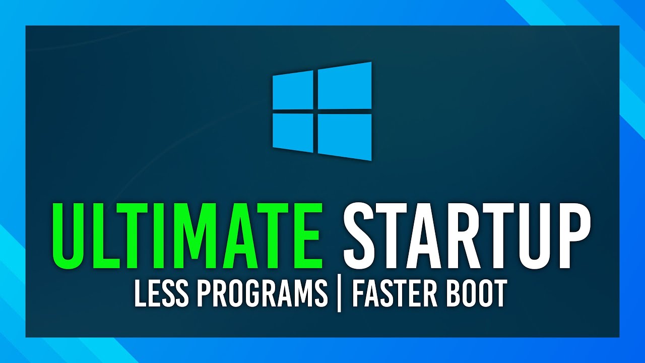 ULTIMATE Windows Startup Program Optimization Guide | AutoRuns