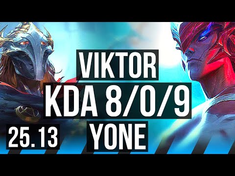 VIKTOR vs YONE (MID) | Legendary | EUW Diamond | 25.13
