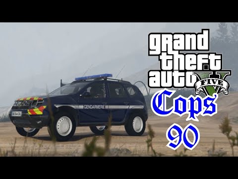 Gendarmerie Patrouille en Duster - COPS 90 - LSPDFR GTA 5 MODS