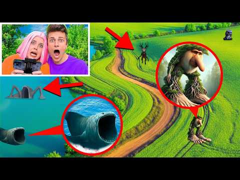 MY DRONE FILMED EVERY MONSTER IN REAL LIFE: EL GRAN MAJA, STITCH, BOMBARDINO CROCODILO!