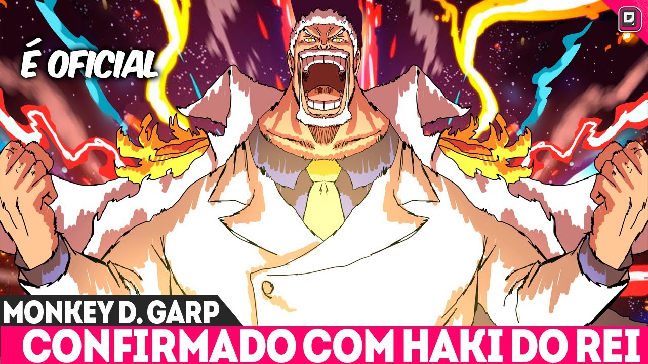 REVELADO COMO GARP LUTAVA COM ROGER-O HAKI DO REI NÍVEL GALÁTICO DE GARP VIVRECARD ONE PIECE