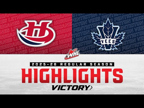 Lethbridge Hurricanes at Penticton Vees 11/12 | WHL Highlights 2025-26