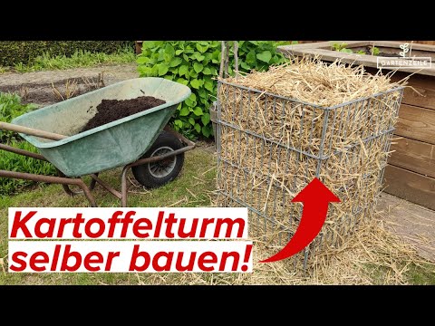 Kartoffelturm selber bauen - Kartoffeln auf kleinem Raum anbauen! [Schritt für Schritt Anleitung]