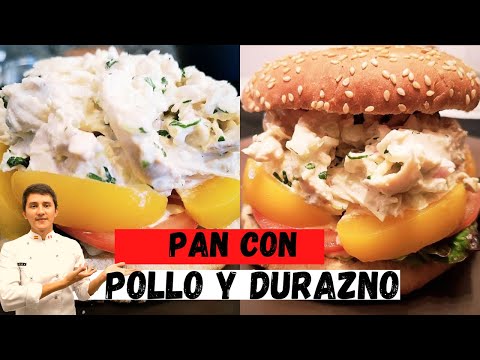 Pan con pollo peruano- Pollo y durazno🇵🇪