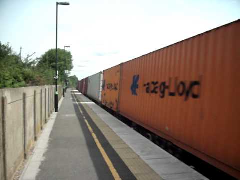 DB Schenker Class 66 Number 66055 Passing Tamworth