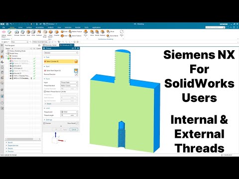 Siemens NX for SolidWorks Users - Threads