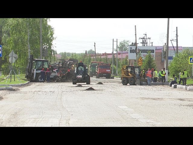 На улице Гиматдинова г. Нурлат идет ремонт дорожного полотна