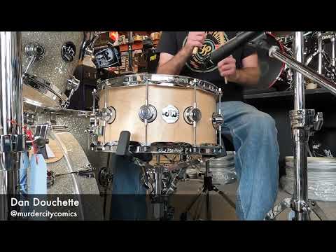 DW Collectors Maple 6.5x14 Snare Drum in Natural Satin Oil