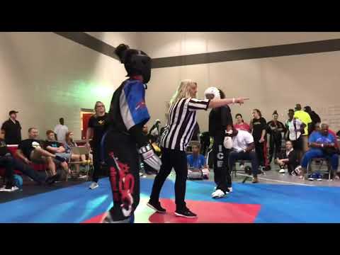 Morgan Plowden vs Jada Elyse Allstar Karate Nationals 2018