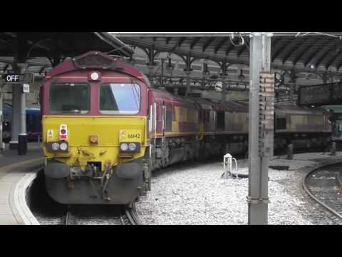 DBC Class 66 Diesel Convoy at Newcastle Central  -  1st July 2017