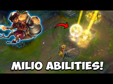 MILIO ABILITIES NEW CHAMPION LEAGUE OF LEGENDS