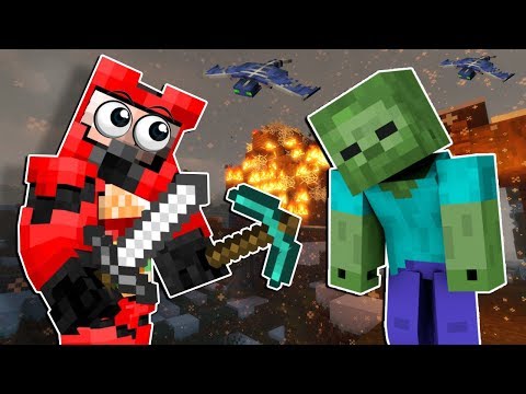 We Spent the Night in a Zombie Village! - Minecraft Multiplayer Zombie Survival Gameplay