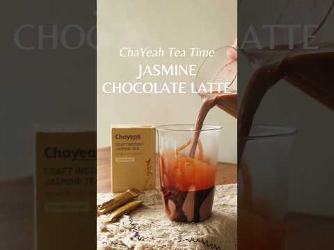 Jasmine Chocolate Latte | ChaYeah Tea Time | #TeaLatte #ChocolateDrink