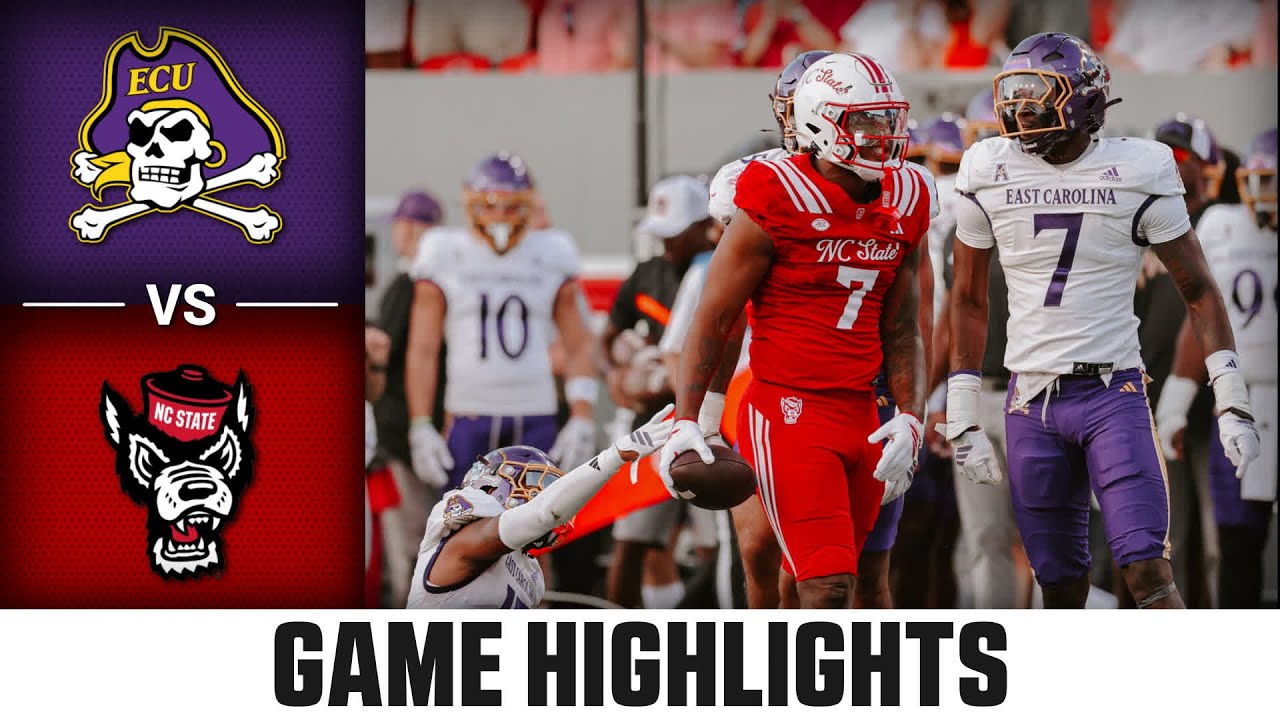 Last-minute defensive stand gives NC State victory over East Carolina in season opener..!
