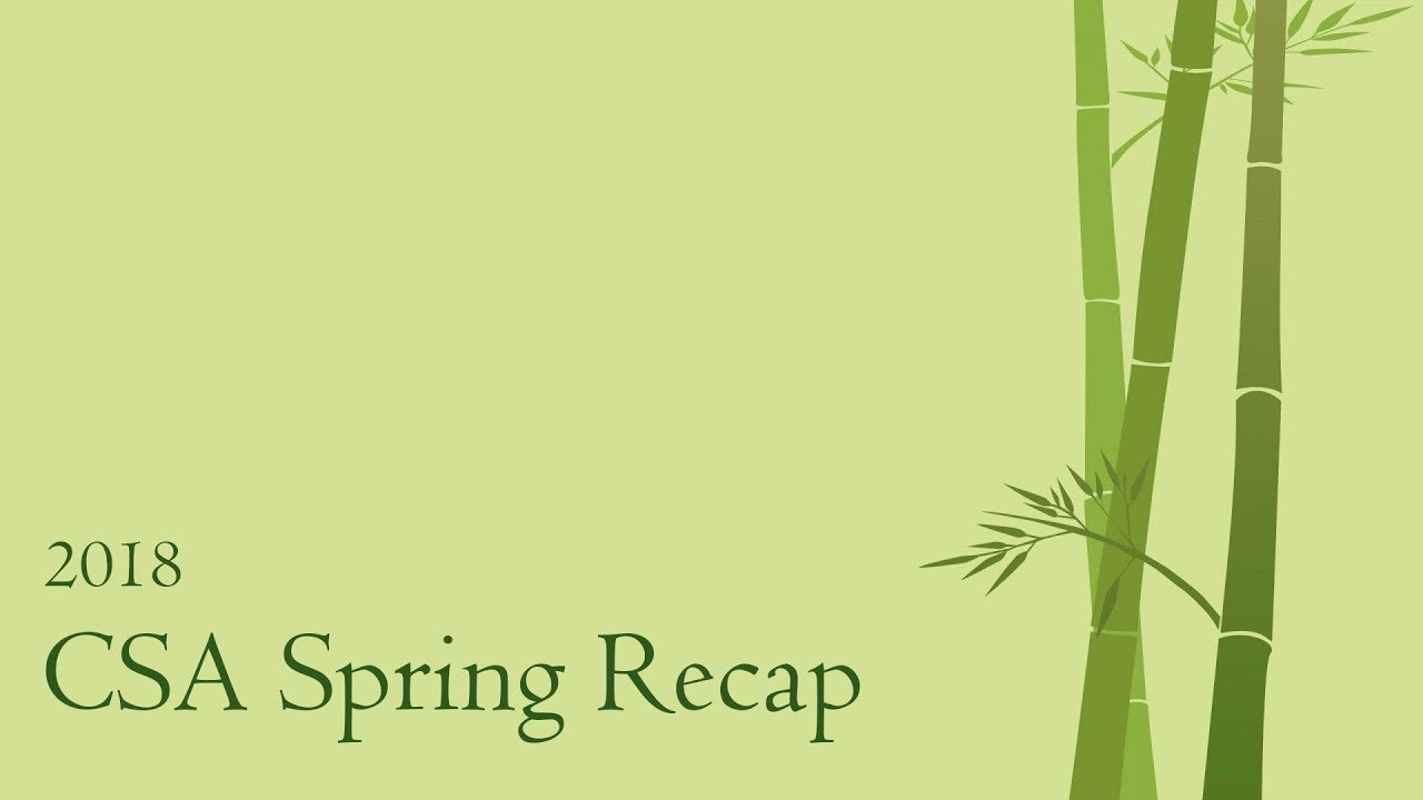 CSA Spring Recap 2018
