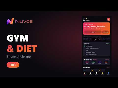 Nuvos: Gym & Diet Tracker video thumbnail