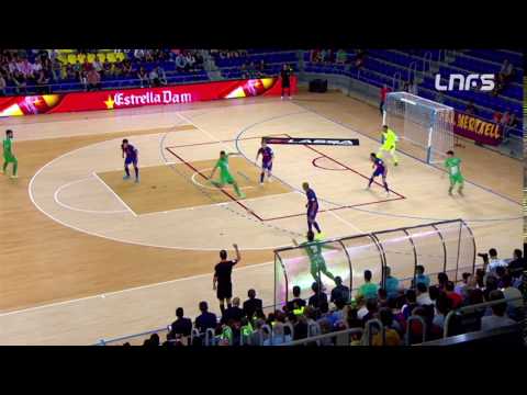 Gol de Araça (0-1) en el FC Barcelona Lassa - Magna Gurpea. 1Div, J28