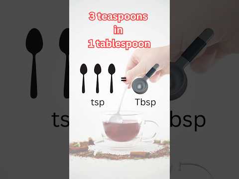 How many teaspoons are in a tablespoon?