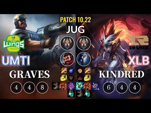 JAG UmTi Graves vs RNG XLB Kindred Jungle - KR Patch 10.22