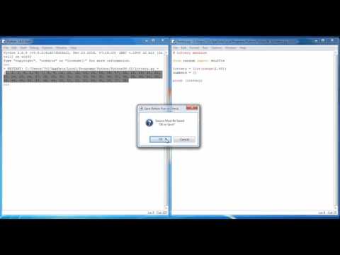 Python Programming 7 Lottery Generator