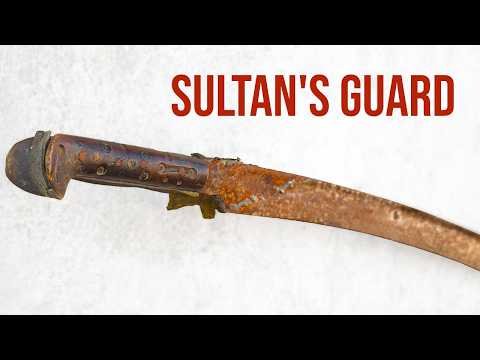 Restoration of Old Rusty Yatagan - Ottoman Janissary Sword