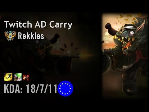 Twitch AD Carry vs Kog'Maw - Rekkles - EUW Challenger Path 6.4