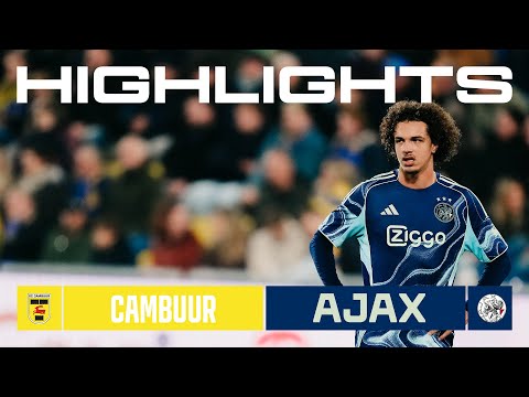 Highlights Cambuur - Jong Ajax | Kitchen Champion Division
