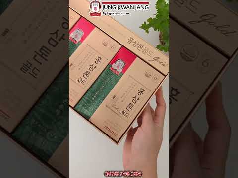 Chi Tiết Mở Hộp Nước Hồng Sâm KGC Jung Kwan Jang Tonic Gold 40ml x 30 Gói – Phiên Bản Mới Nhất!
