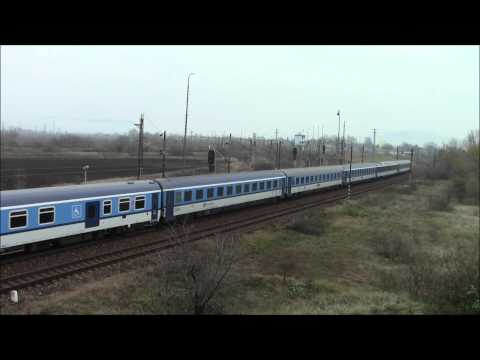 EC276 to Praha leaving Sturovo, Slovakia 22/Nov/2014プラハ行EC276号シュトゥロヴォ出発