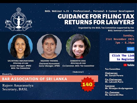 140th BASL (Series 4) - Guidance for Filing Tax Returns for Lawyers