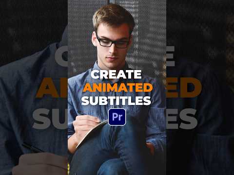 Make Your Videos Engaging with Animated Subtitles in Premiere Pro