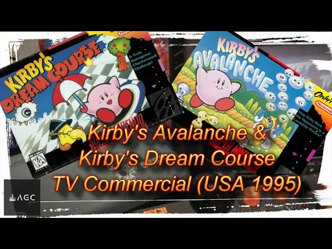 Game Archive - Kirby's Avalanche & Dream Course for Super NES - TV Commercial (USA 1995)