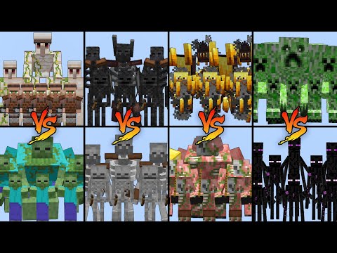Massive MOB ARMY TOURNAMENT - Minecraft Mob Battle