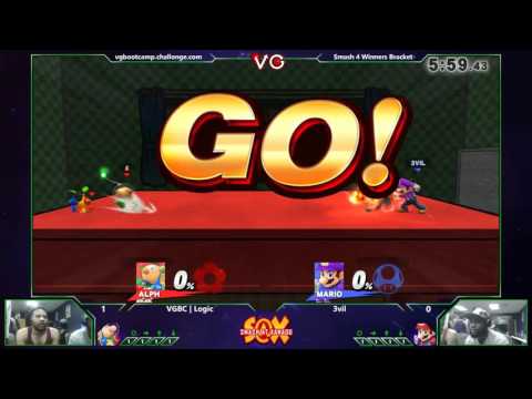 S@X 106 Customs - VGBC | Logic (Olimar) Vs. 3VIL (Mario) SSB4 Tournament - Smash Wii U - Smash 4
