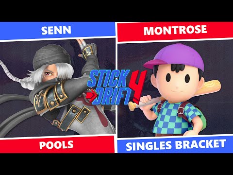 Stick Drift 4: Pools - Senn (Sheik) Vs Montrose (Ness) SSBU Singles