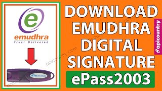 Download Emudhra DSC (Digital Signature Certificate) into ePass2003auto Token - Hindi