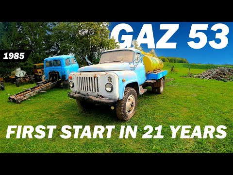 Old Soviet MILK Truck FIRST START in 21 YEARS - GAZ 53 (1985) | ГАЗ 53 молоковоз