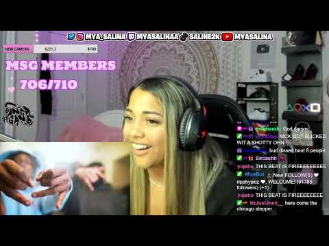 Mya Salina REACTS to TG Crippy - INTRO (Official Music Video) | Shot By @Kevoze