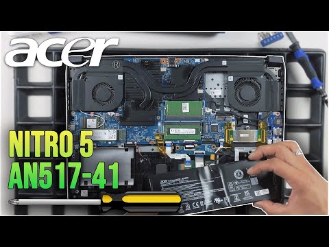 Acer Nitro 5 AN517-41 von Innen - RAM, SSD, Akku, Lüfter wechseln