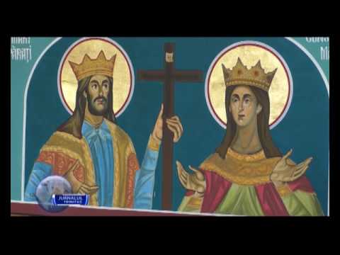 Biserica din Ticvaniu Mare împodobita de sarbatoare