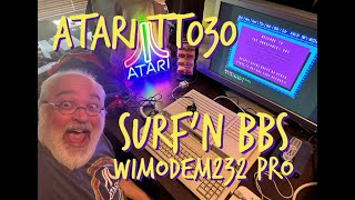 Atari TT030 Connects To Darkforce! BBS - WiModem232 Pro - Vintage Computing - 1st Time BBS