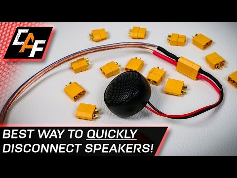 Quick Disconnect Speaker Wires! BEST Connector - CarAudioFabrication