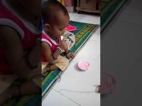 How to eat icecream  .. from teju..