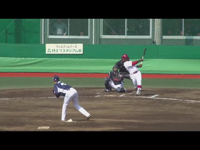 【ファーム】イーグルス・フェルナンド 早くも第3号ホームラン!! 2019/3/29 E-L(ファーム)
