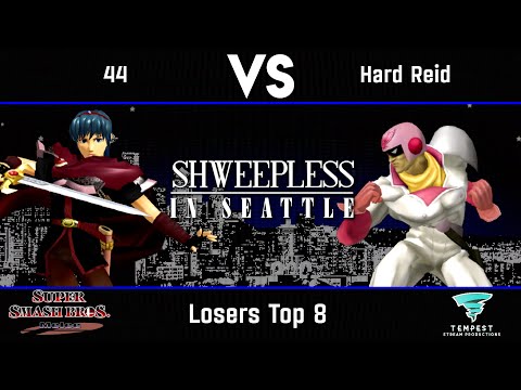 44 (Marth) vs Hard Reid (Captain Falcon) - Losers Top 8 - Shweepless in Seattle