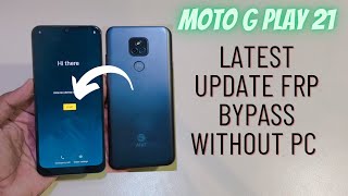 Moto G Play 2021 Frp Bypass Latest Update | Moto Mc36D Unlock Google Frp Without Pc
