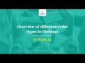 Overview of Different Order Types in eZee Optimus
