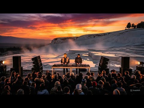 Inspired by Adriatique | Deep Melodic Techno at Pamukkale, Turkey | Sunset to Blue Hour Experience