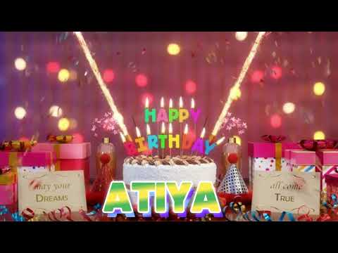 ATIYA Happy Birthday Song with Names 🌟 Happy Birthday to You