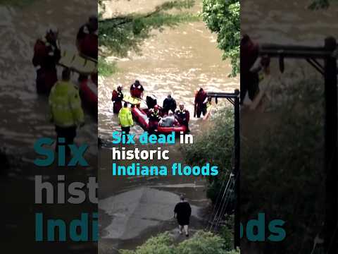 6 dead in historic floods in Indiana